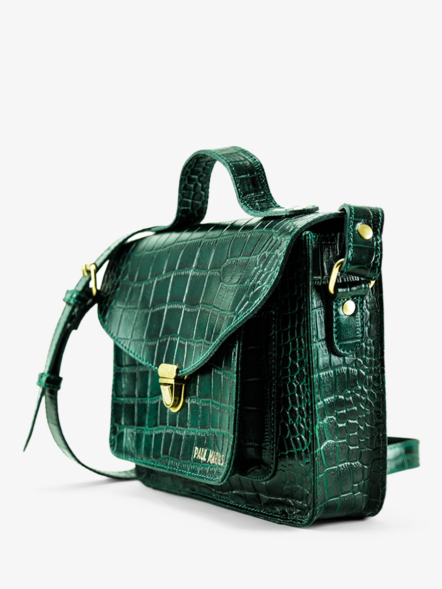 leather-crossbody-bag-for-woman-dark-green-side-view-picture-mademoiselle-george-alligator-malachite-paul-marius-3760125357331 