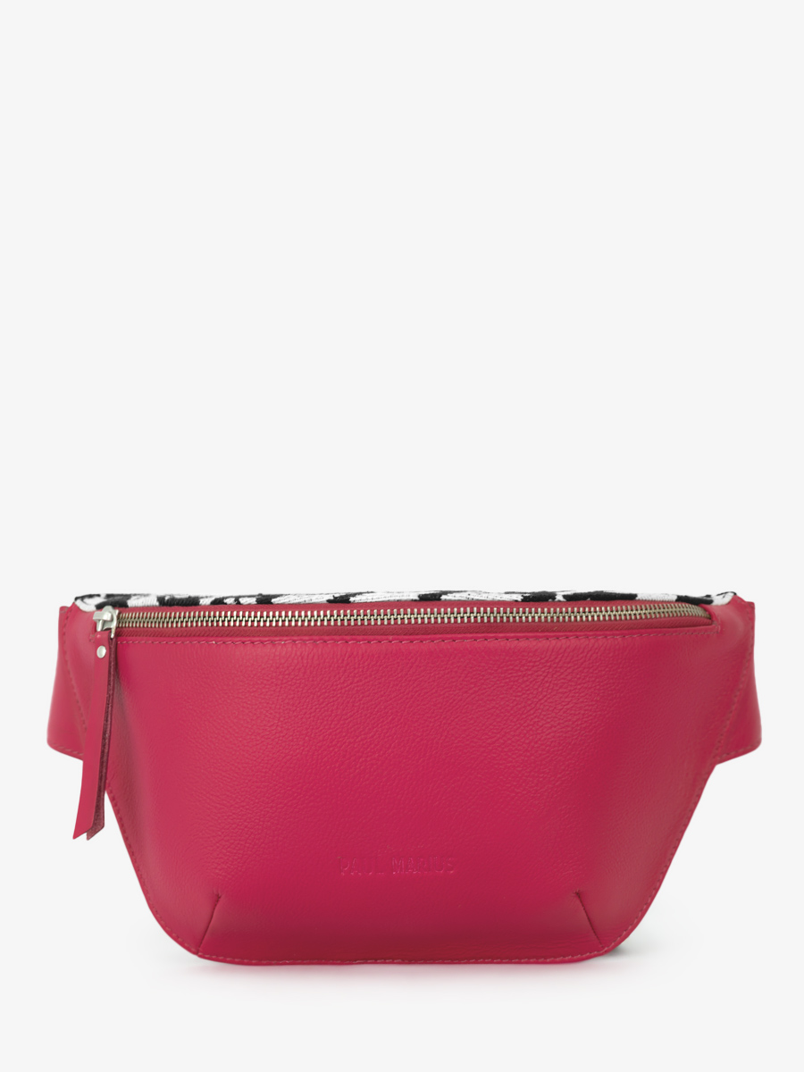 pink-leather-fanny-pack-labanane-allure-fuchsia-paul-marius-front-view-picture-m503-hs2-pi