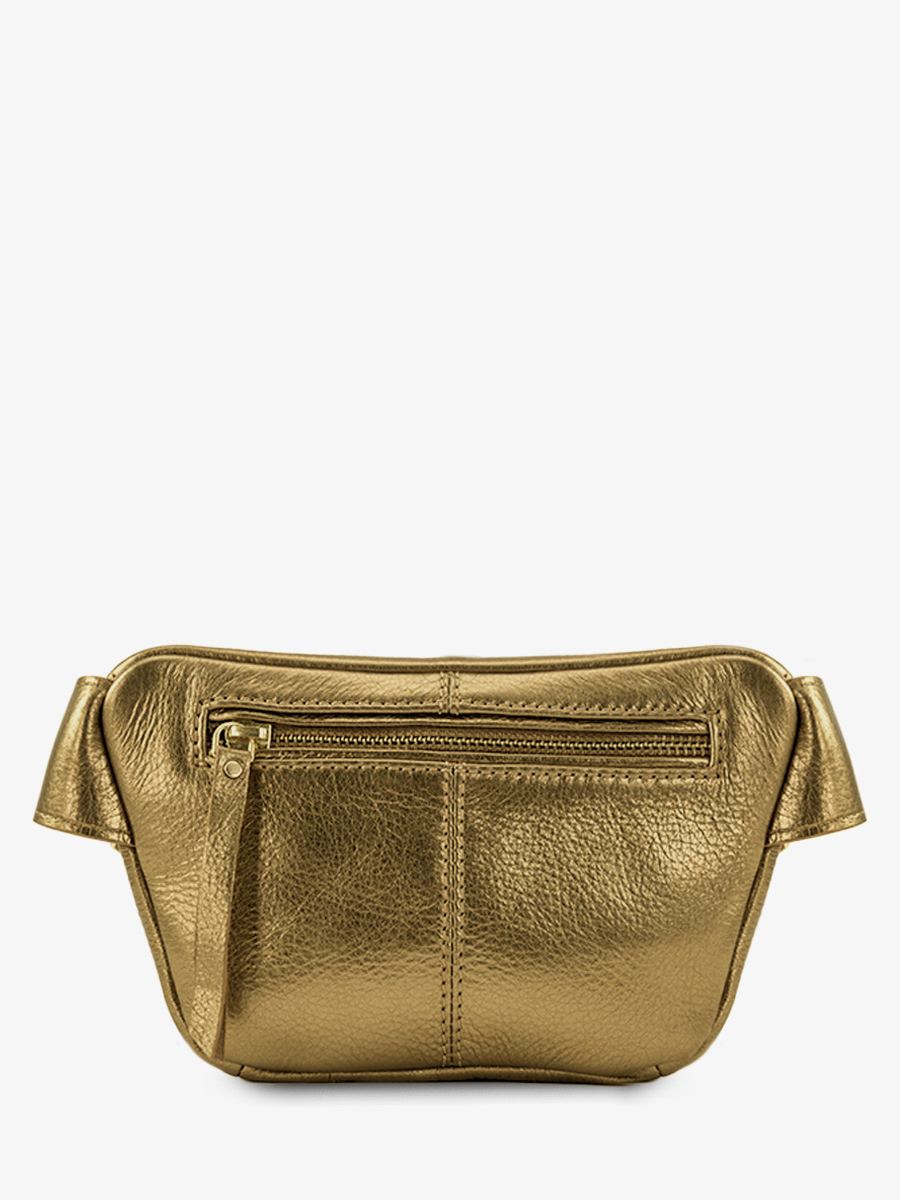 Bronze Mini Leather Fanny Pack LaBanane XS Bronze PAUL MARIUS