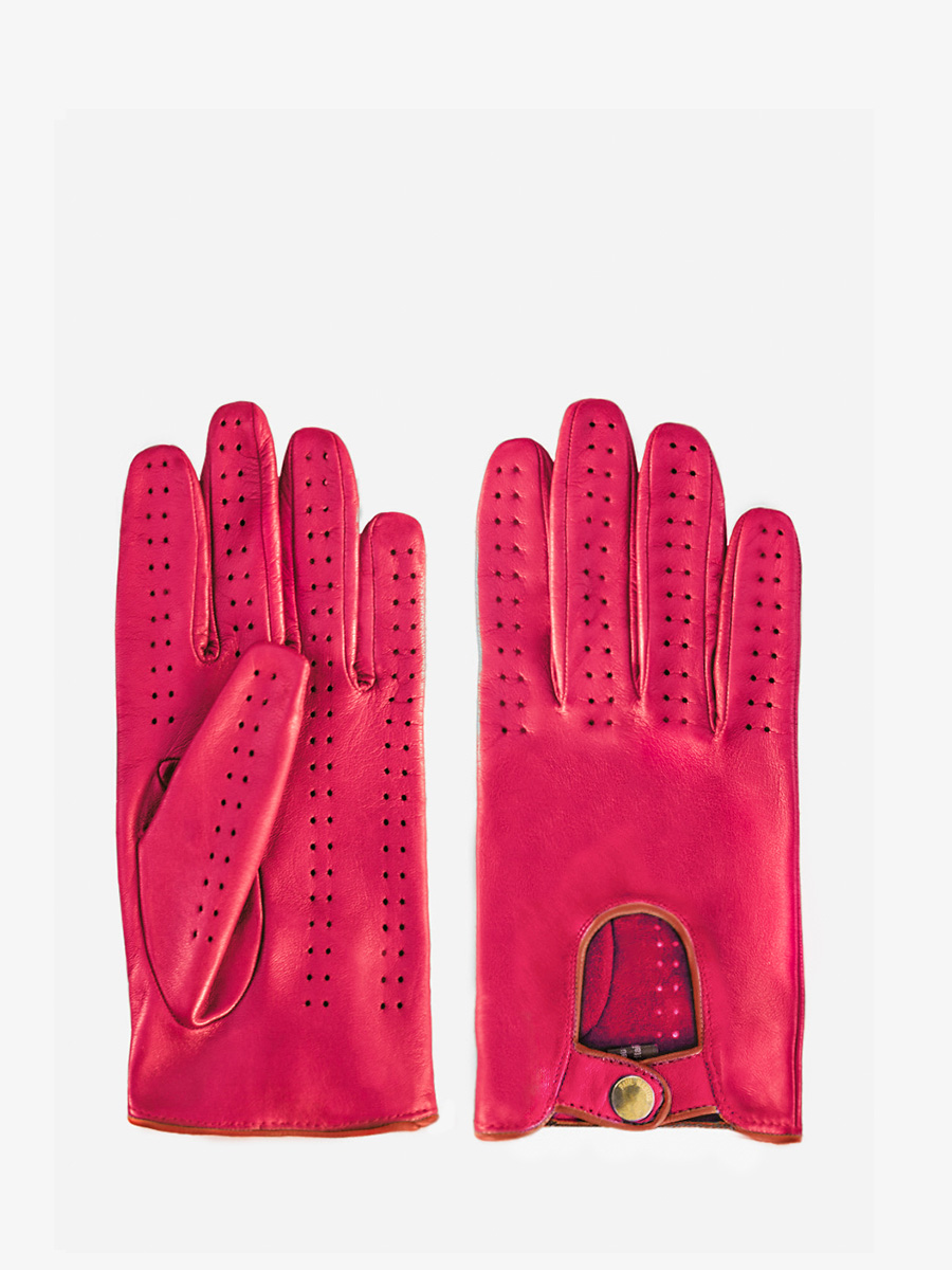 Pink racing top gloves