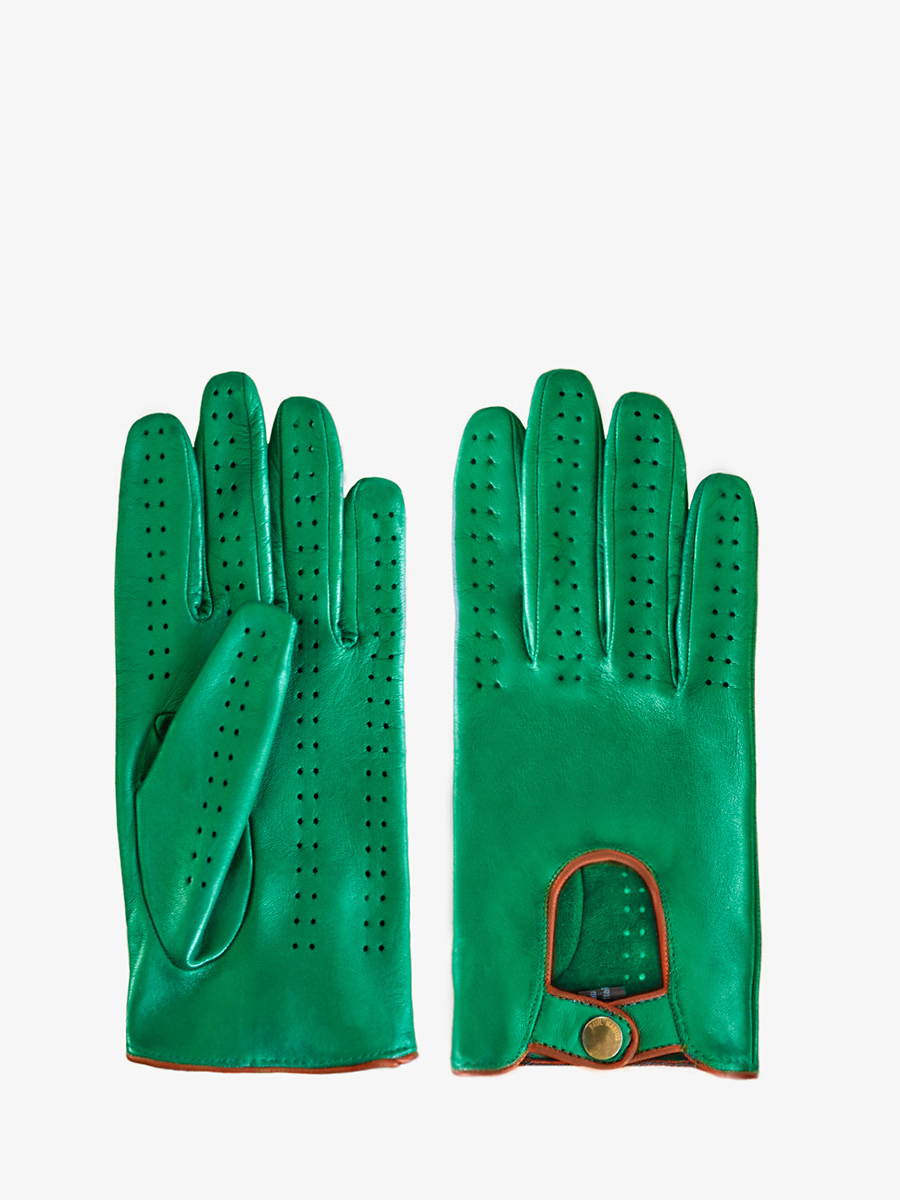 green-leather-racing-gloves-allure-paul-marius-front-view-picture