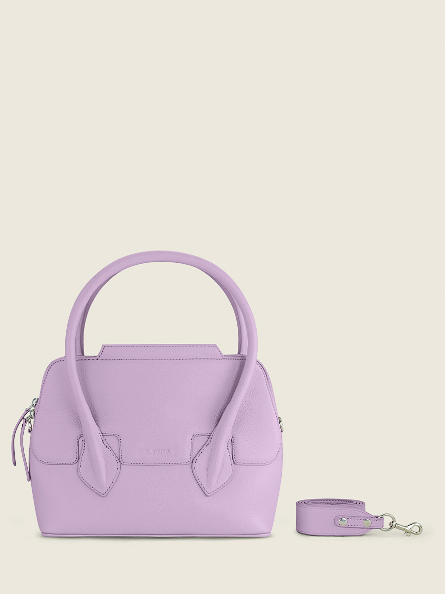 Purple Leather Handbag for Women Gis le S Pastel Lilac PAUL MARIUS