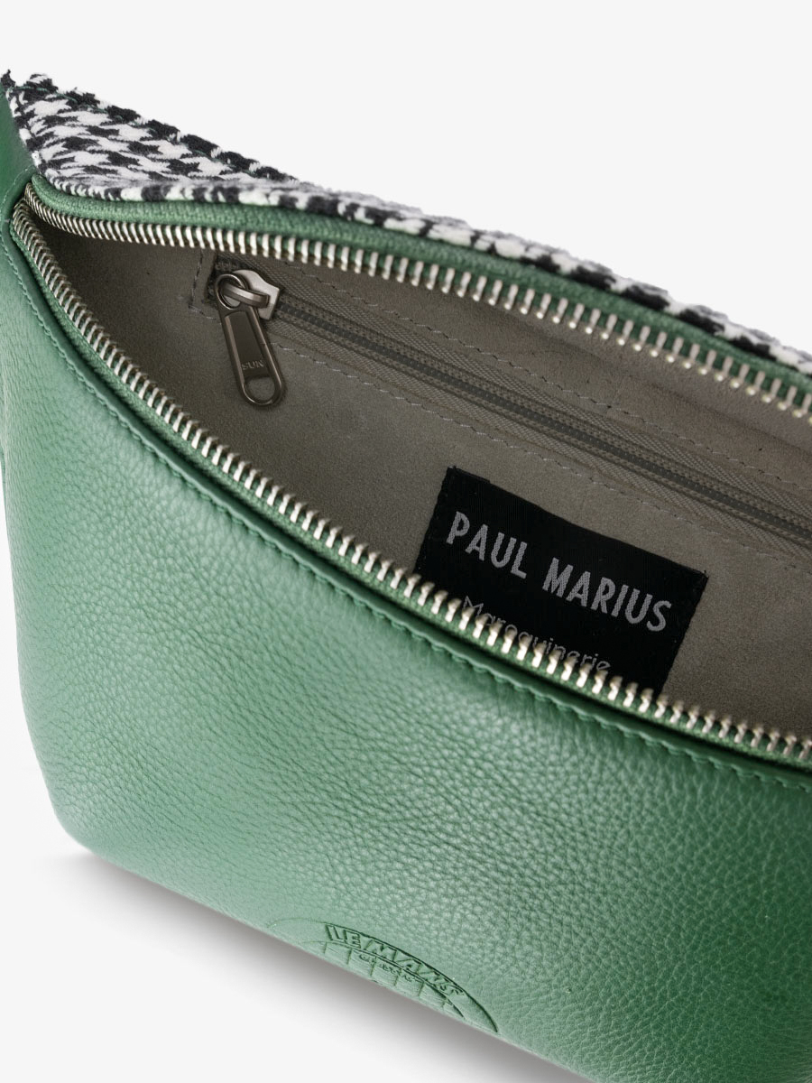 green-leather-fanny-pack-labanane-le-mans-classique-paul-marius-back-view-picture-m503-lemans-dg