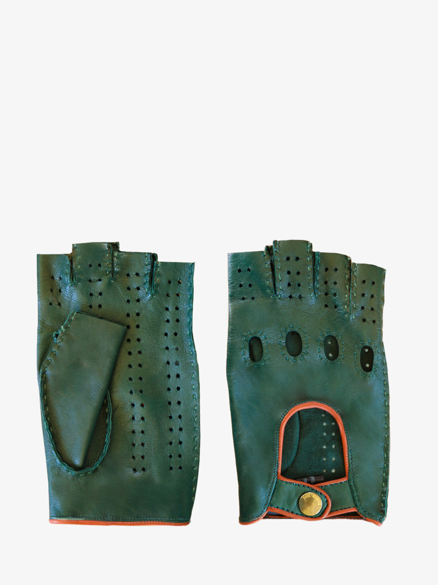 green-leather-racing-mittens-allure-green-paul-marius-front-view-picture