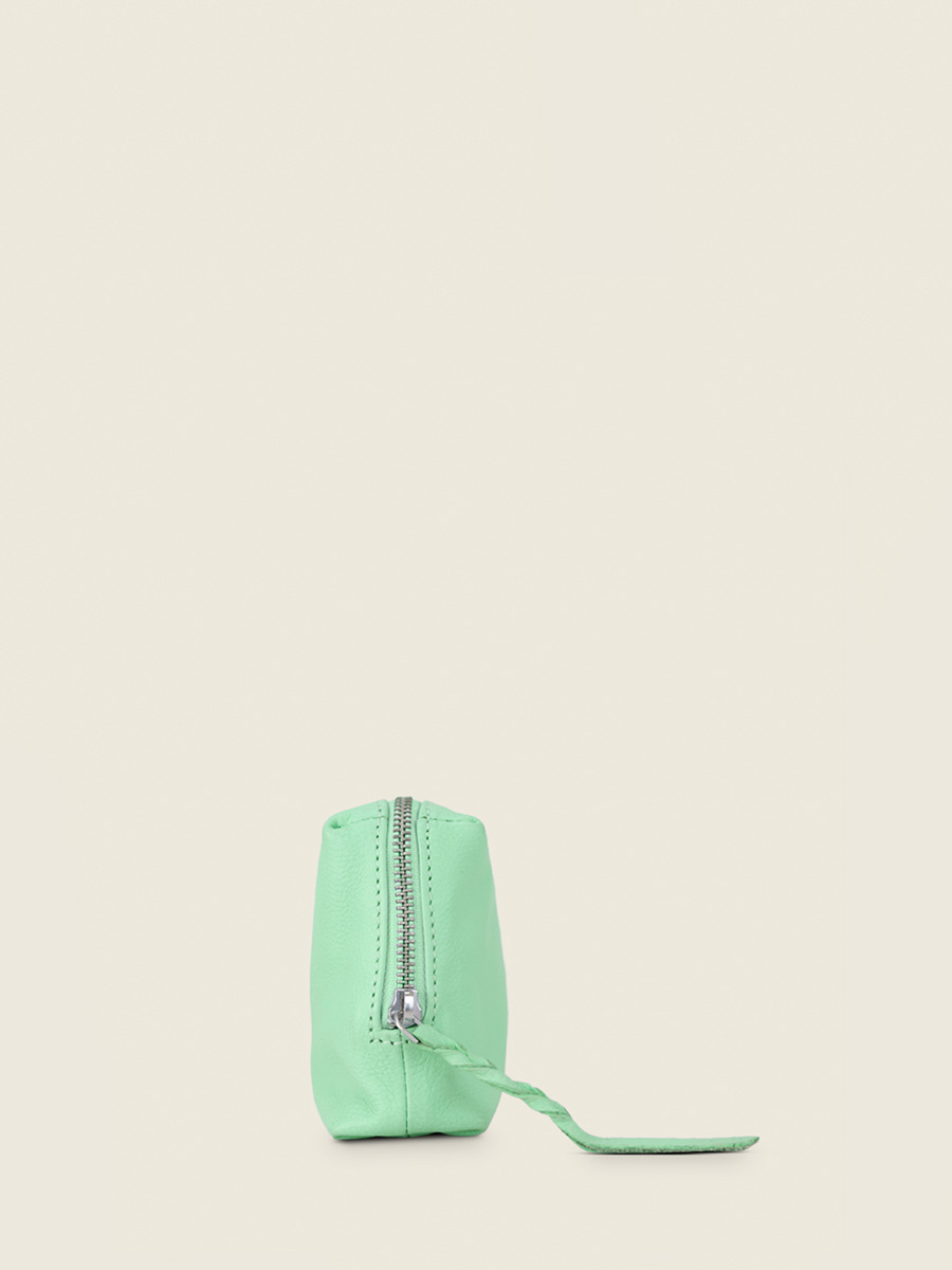 green-leather-wallet-for-women-adele-pastel-mint-paul-marius-side-view-picture-m500-pt-gr