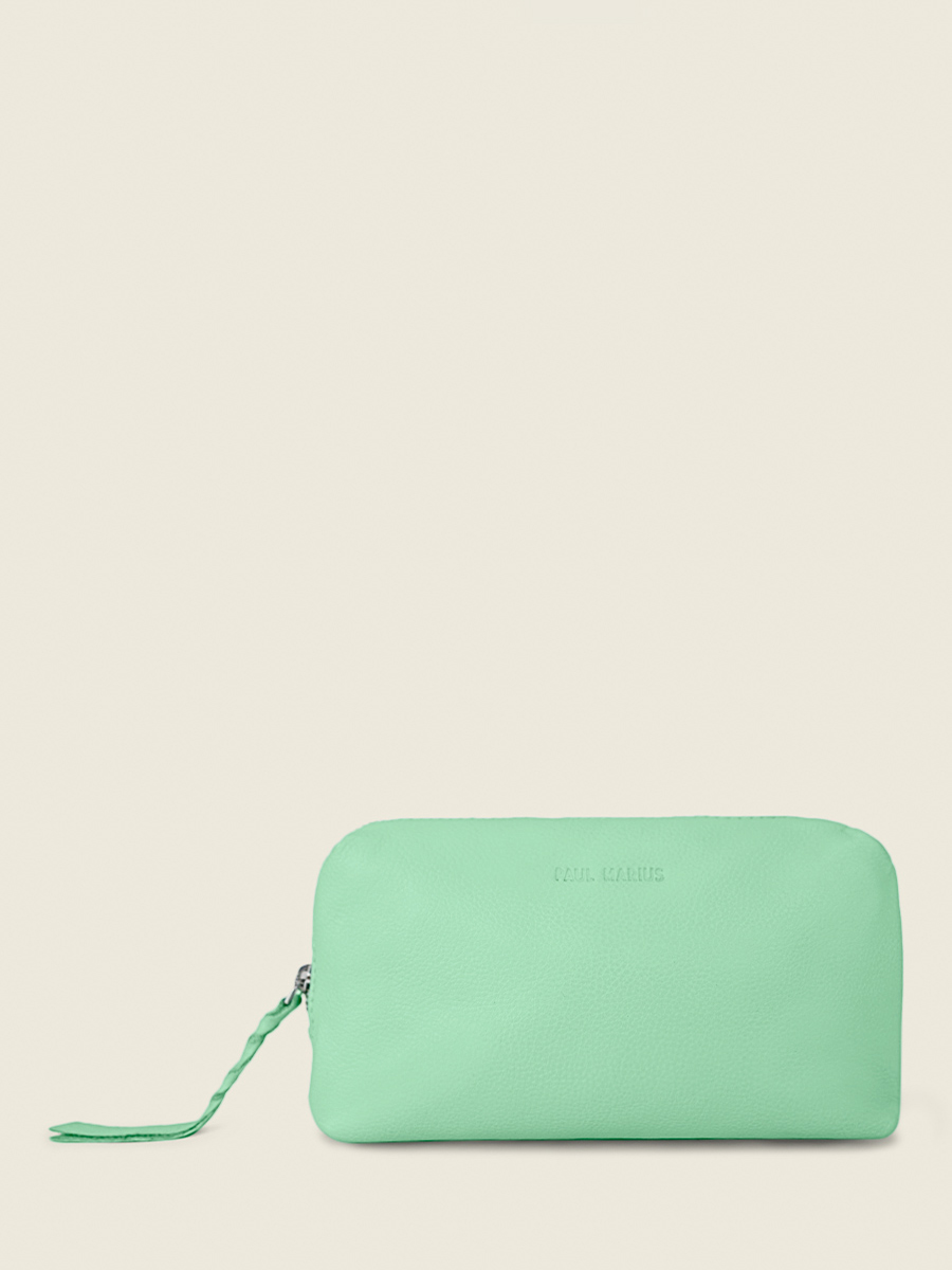 green-leather-wallet-for-women-adele-pastel-mint-paul-marius-front-view-picture-m500-pt-gr