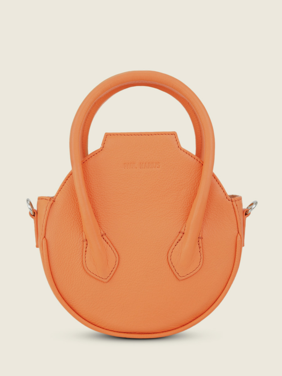 Orange Leather Handbag for Women Aline Pastel Apricot PAUL MARIUS