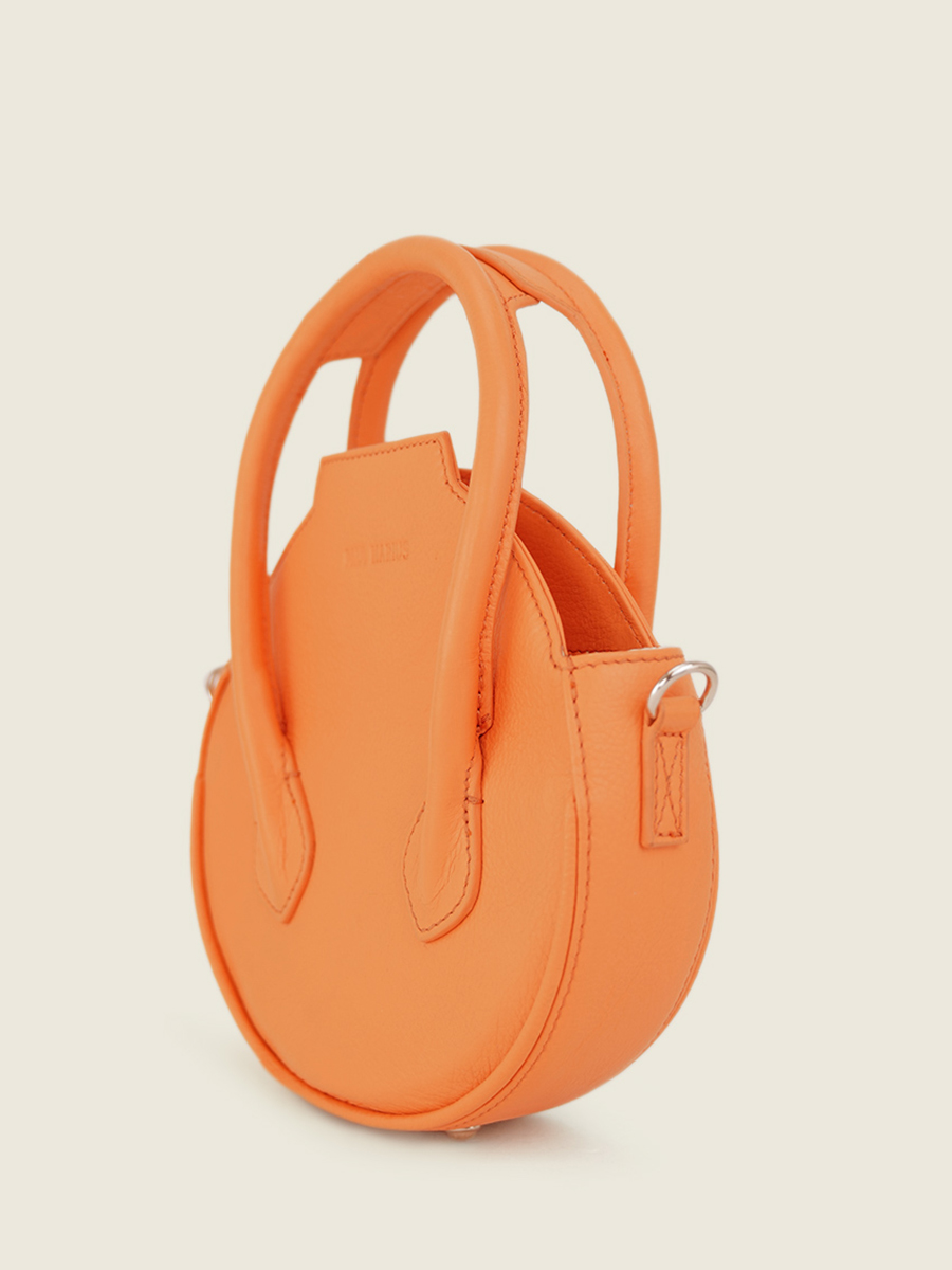 orange-leather-handbag-for-women-aline-pastel-apricot-paul-marius-side-view-picture-w34s-pt-o