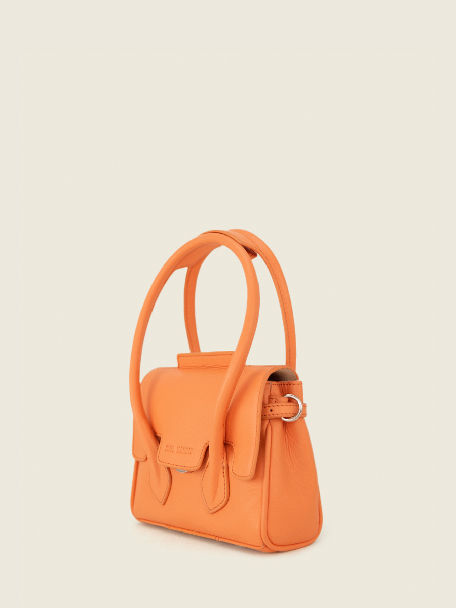 mini-orange-leather-handbag-for-women-colette-xs-pastel-apricot-paul-marius-back-view-picture-w28xs-pt-o