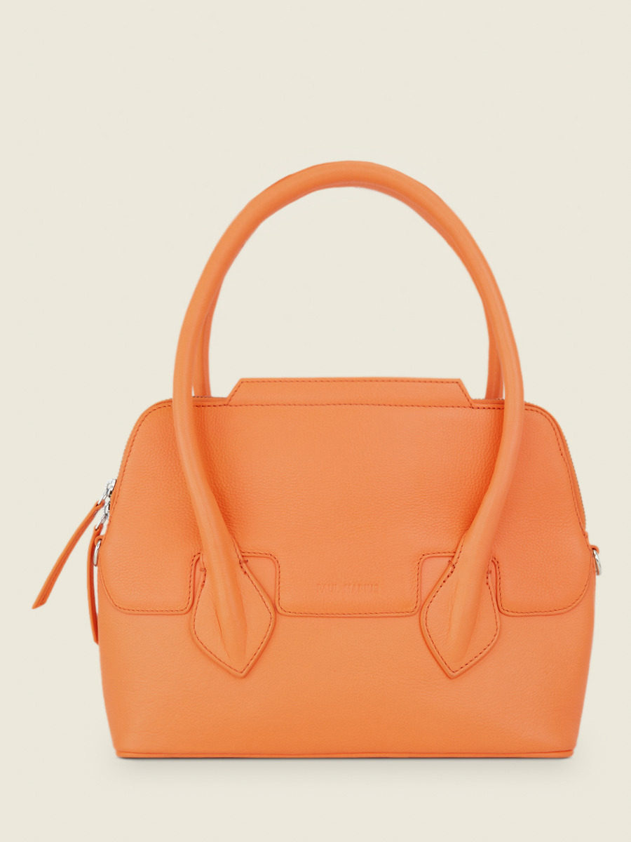 orange-leather-handbag-for-women-gisele-s-pastel-apricot-paul-marius-side-view-picture-w32s-pt-o