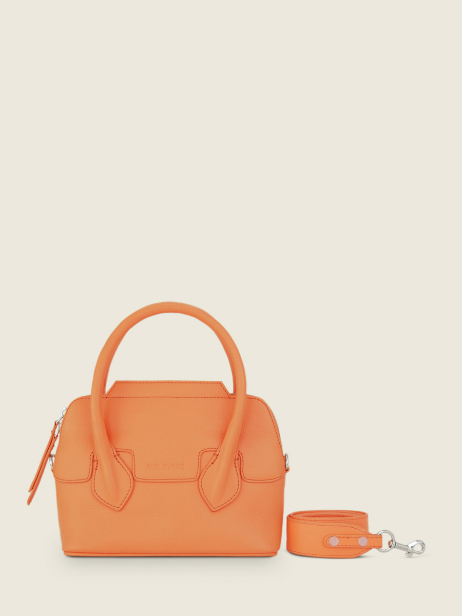 mini-orange-leather-handbag-for-women-gisele-xs-pastel-apricot-paul-marius-side-view-picture-w32xs-pt-o