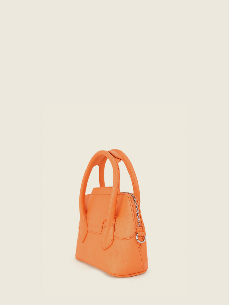 mini-orange-leather-handbag-for-women-gisele-xs-pastel-apricot-paul-marius-back-view-picture-w32xs-pt-o