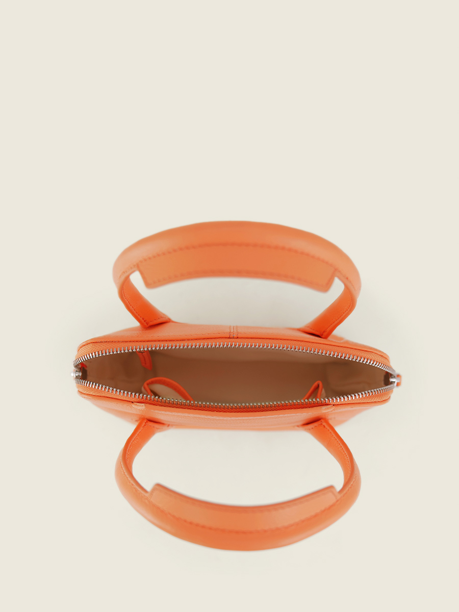 mini-orange-leather-handbag-for-women-gisele-xs-pastel-apricot-paul-marius-campaign-picture-w32xs-pt-o