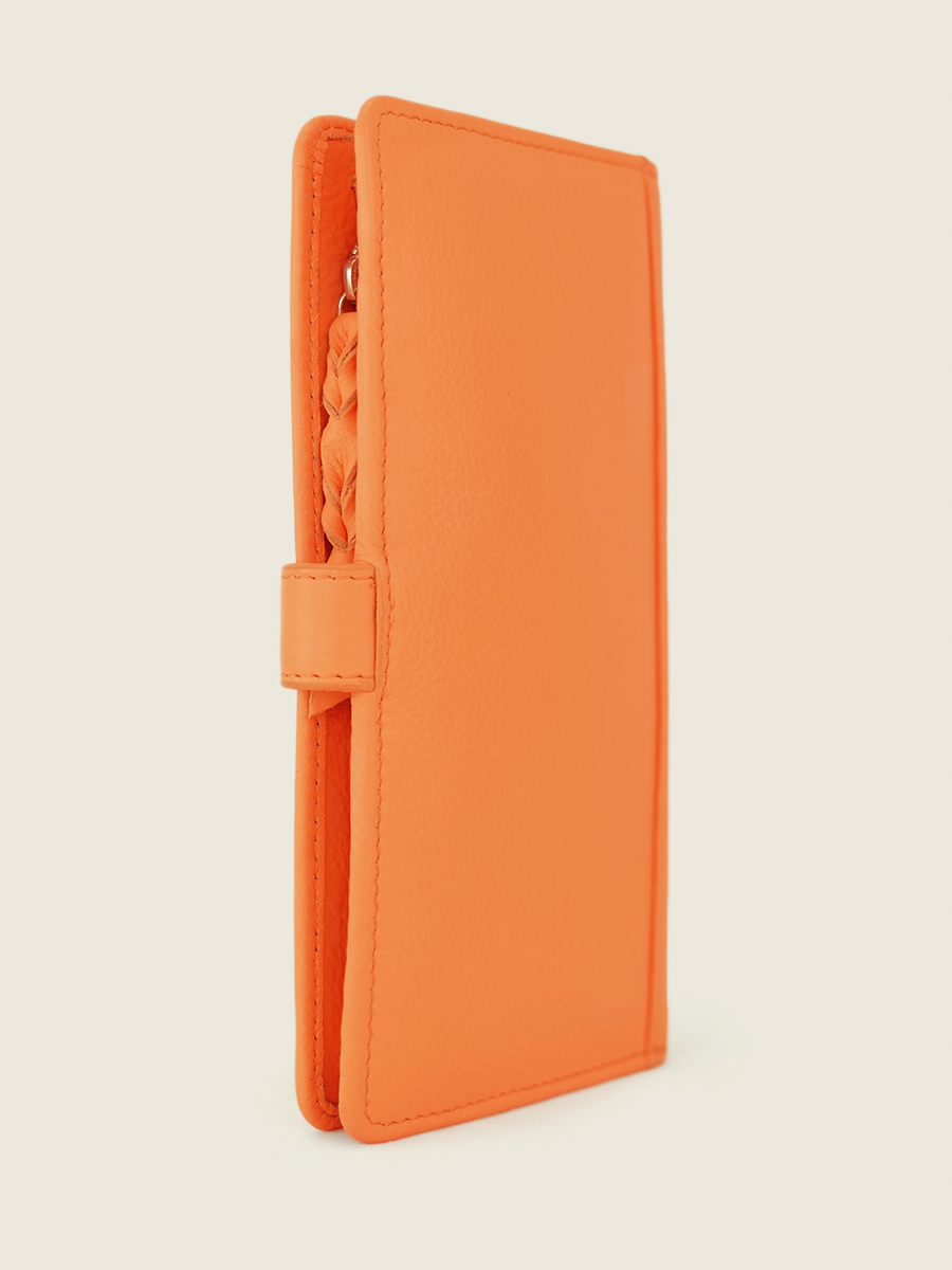 orange-leather-wallet-for-women-leportefeuille-charlotte-n2-pastel-apricot-paul-marius-side-view-picture-m67-pt-o