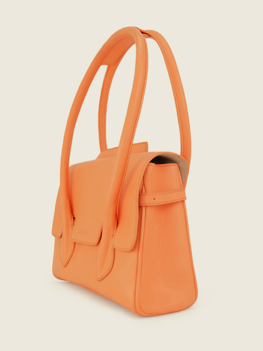 orange-leather-handbag-for-women-colette-s-pastel-apricot-paul-marius-side-view-picture-w28s-pt-o