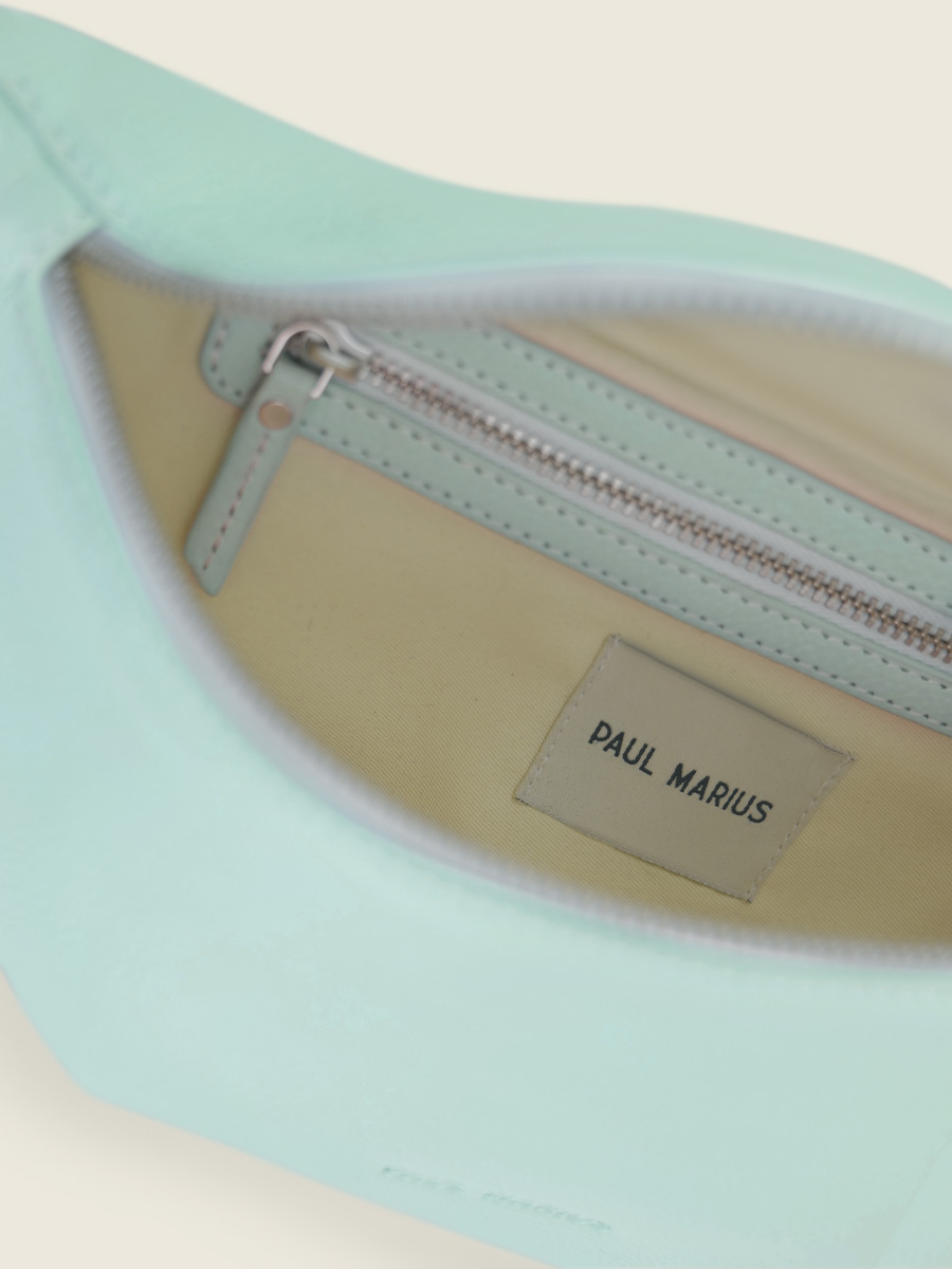 leather fanny pack Green - LaBanane Absinthe | PAUL MARIUS