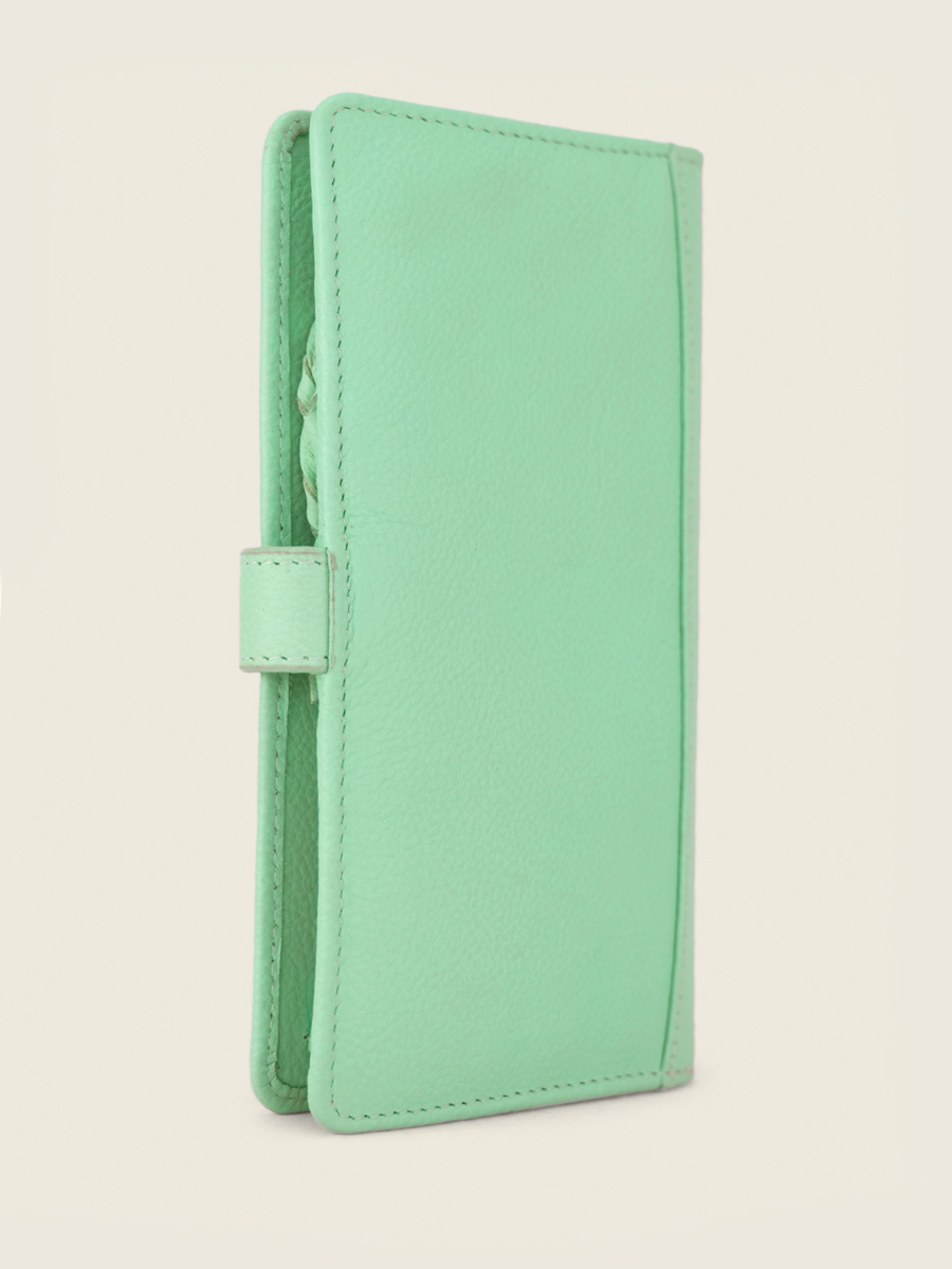 green-leather-wallet-for-women-leportefeuille-charlotte-n2-pastel-mint-paul-marius-side-view-picture-m67-pt-gr