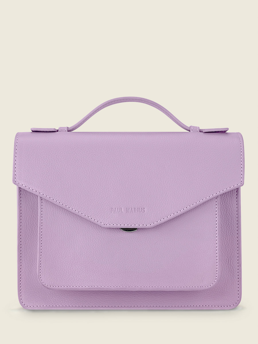 Purple Leather Cross Body Bag for Women Simone Pastel Lilac PAUL MARIUS