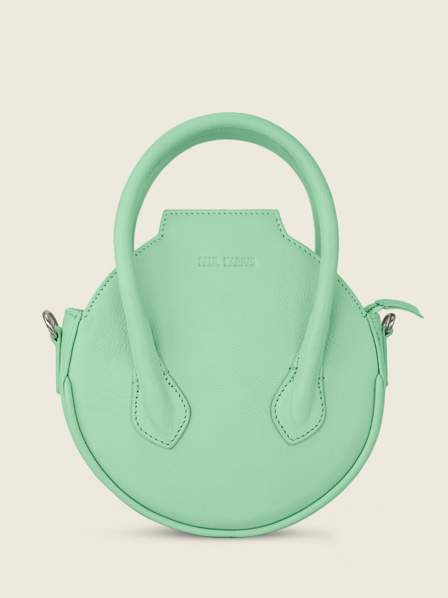 Green Leather Handbag for Women Aline Pastel Mint PAUL MARIUS