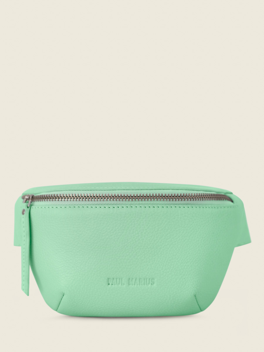 mini-green-leather-fanny-pack-labanane-xs-pastel-mint-paul-marius-side-view-picture-m503xs-pt-gr