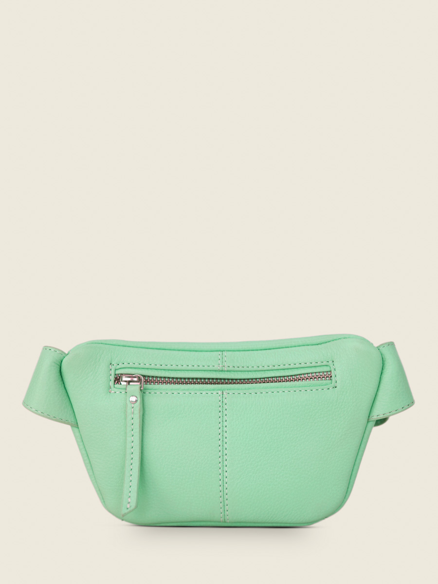 mini-green-leather-fanny-pack-labanane-xs-pastel-mint-paul-marius-back-view-picture-m503xs-pt-gr