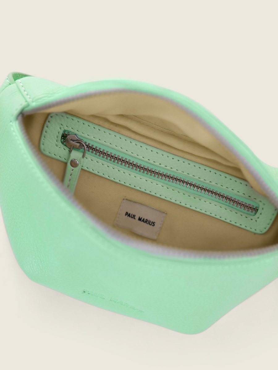 mini-green-leather-fanny-pack-labanane-xs-pastel-mint-paul-marius-inside-view-picture-m503xs-pt-gr