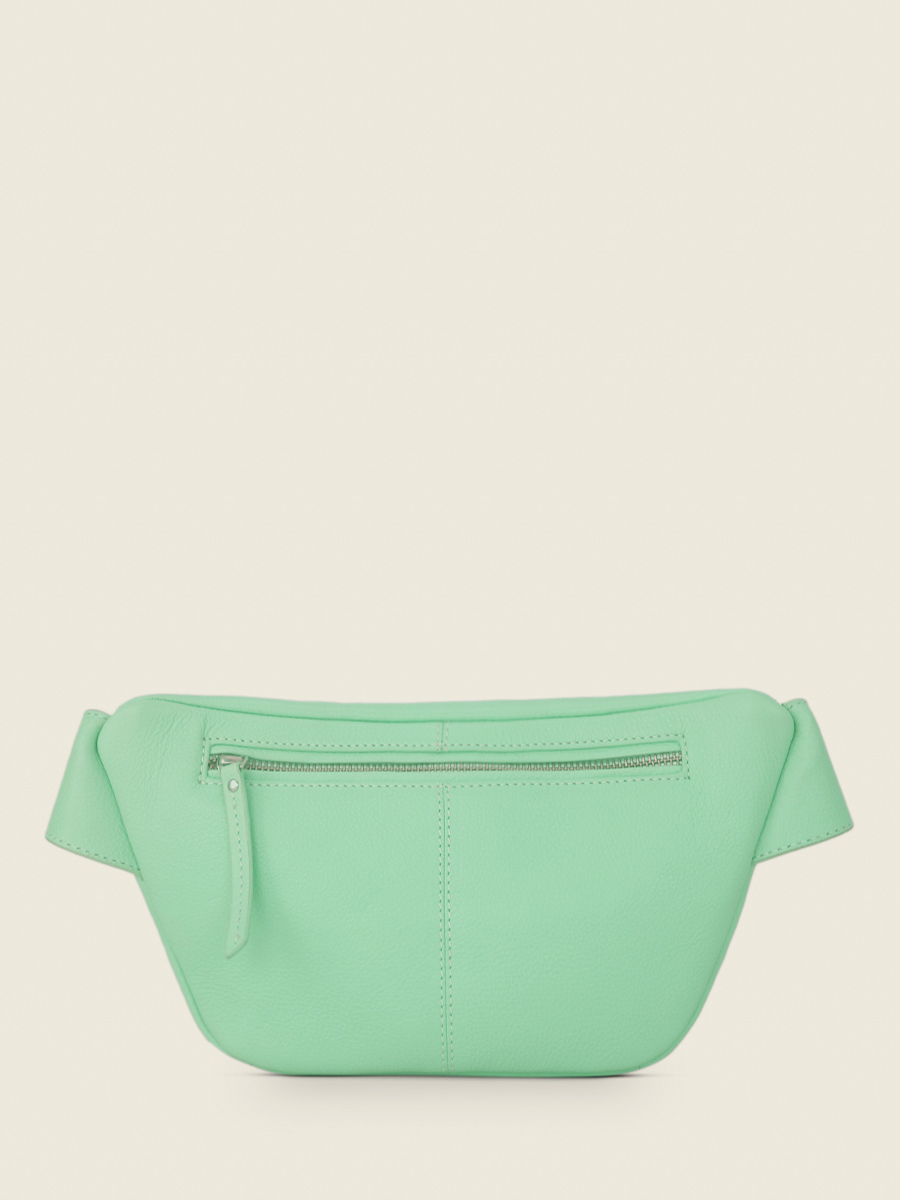 Green Leather Fanny Pack LaBanane Pastel Mint PAUL MARIUS