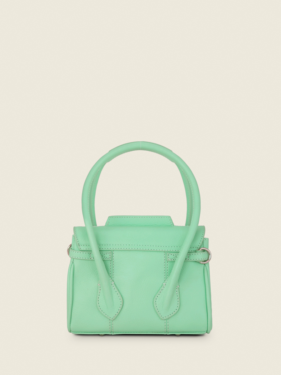 Mini Green Leather Handbag for Women Colette XS Pastel Mint PAUL MARIUS