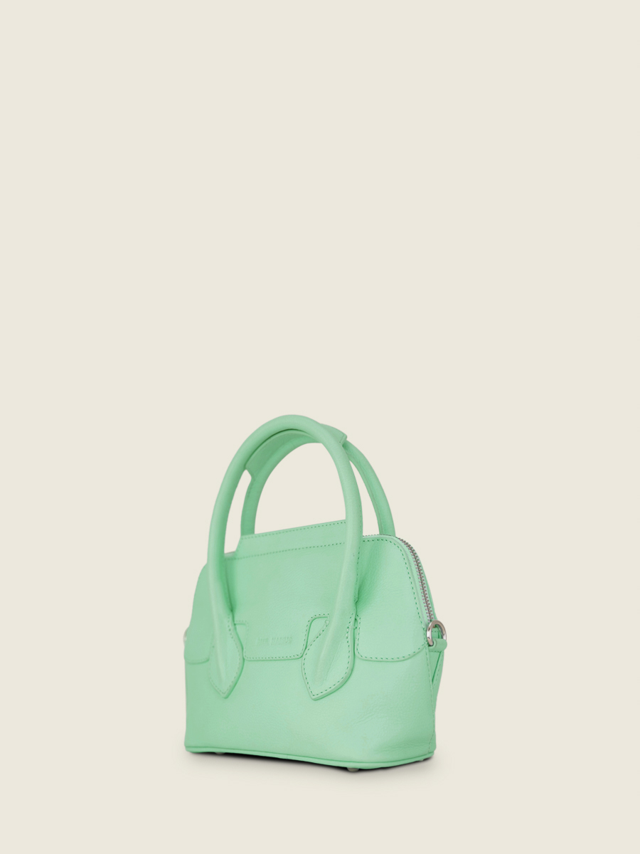 mini-green-leather-handbag-for-women-gisele-xs-pastel-mint-paul-marius-side-view-picture-w32xs-pt-gr