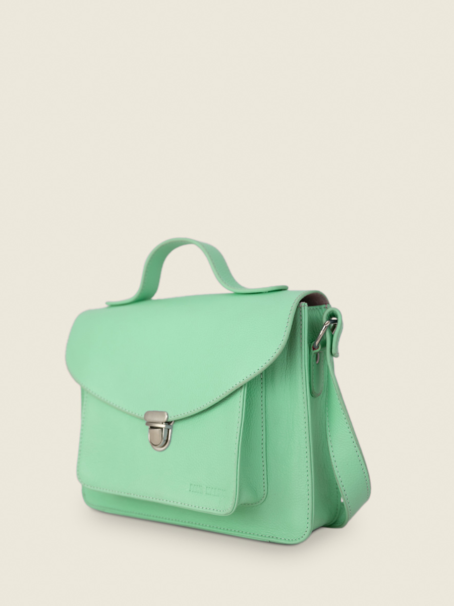 green-leather-cross-body-bag-for-women-mademoiselle-george-pastel-mint-paul-marius-back-view-picture-w05-pt-gr