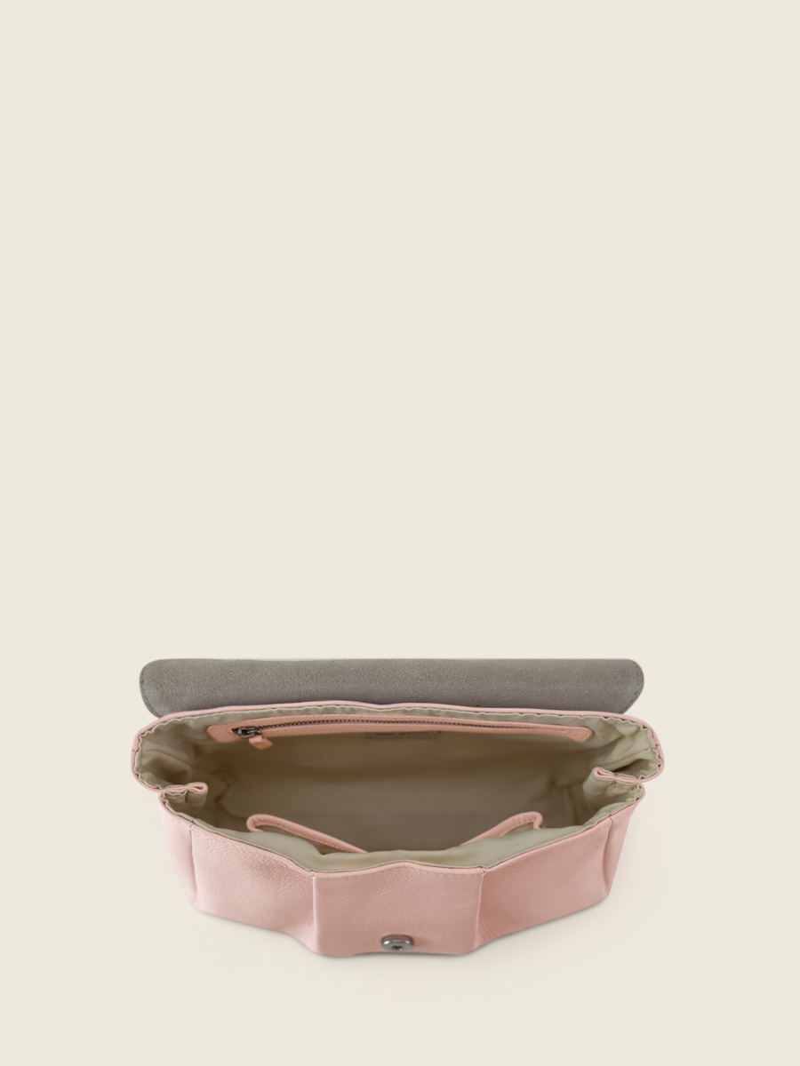 Blush leather crossbody bag clearance