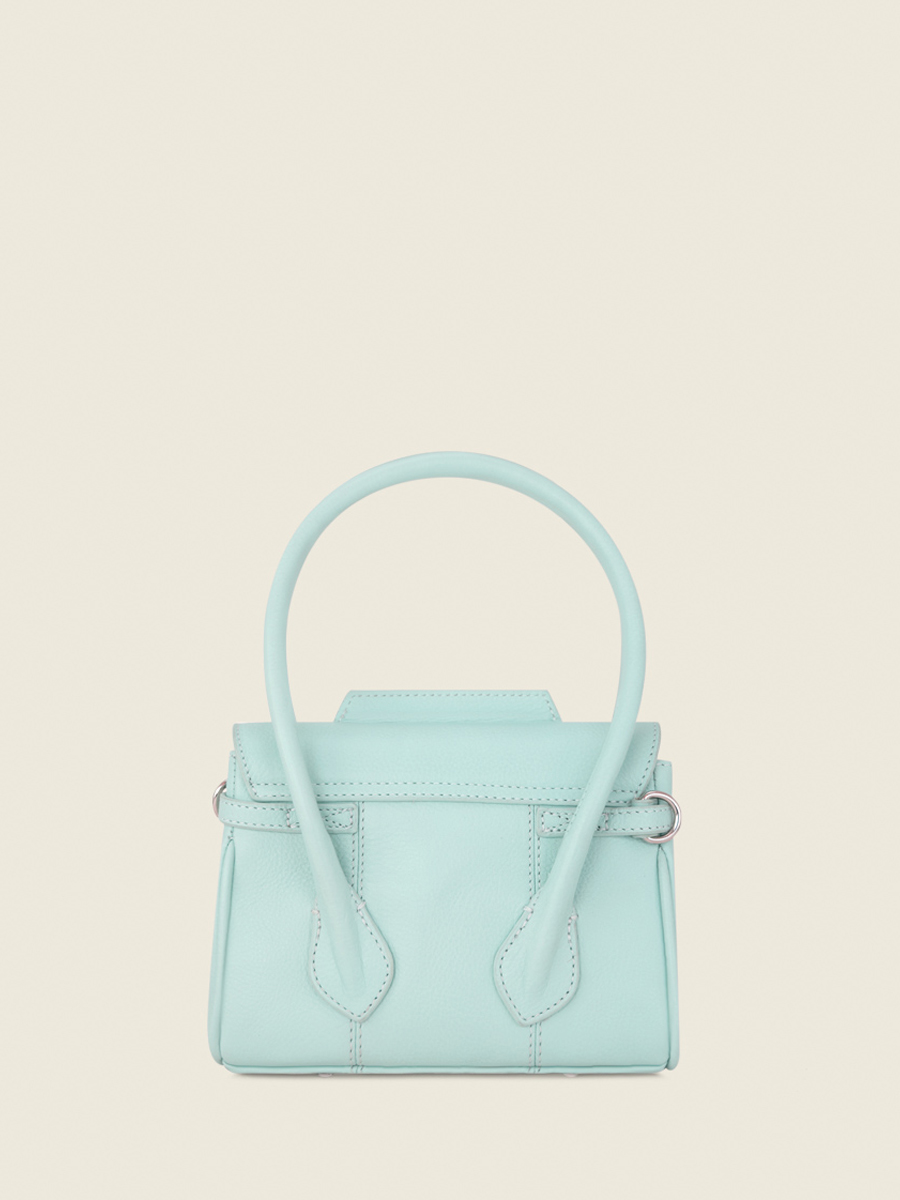 Mini Blue Leather Handbag for Women Colette XS Pastel Baby Blue PAUL MARIUS