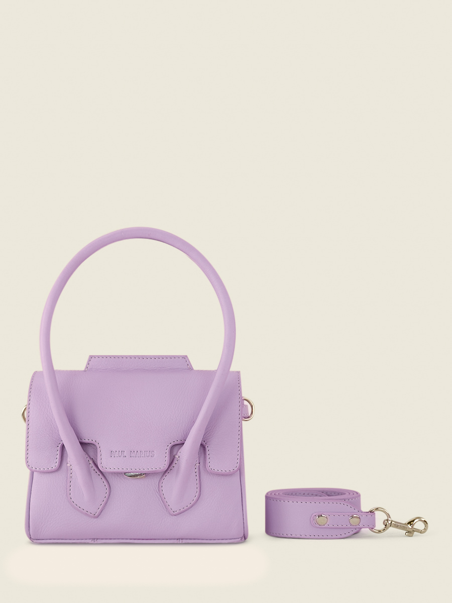 mini-purple-leather-handbag-for-women-colette-xs-pastel-lilac-paul-marius-front-view-picture-w28xs-pt-p