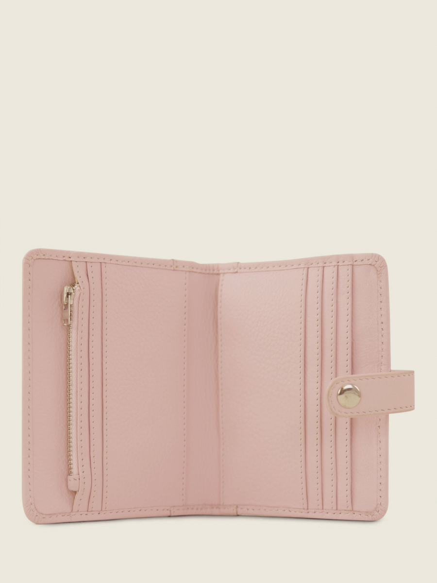 Pink Leather Wallet for Women LePortefeuille de Jeanne Pastel Pink PAUL MARIUS