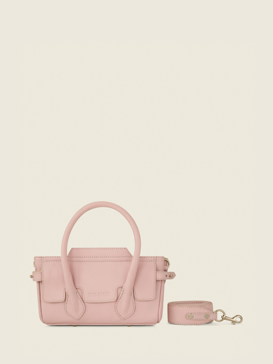 mini-pink-leather-handbag-for-women-madeleine-xs-pastel-blush-paul-marius-front-view-picture-w31xs-pt-pi