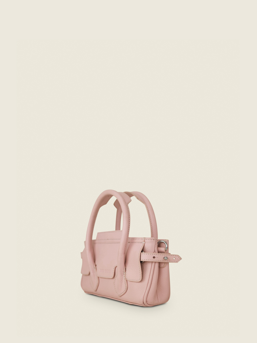 Blush shop leather handbag