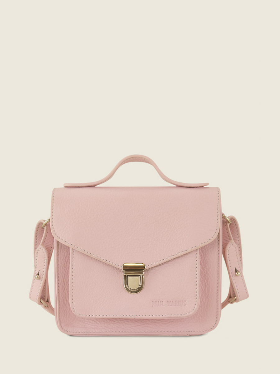 mini-pink-leather-cross-body-bag-for-women-mademoiselle-george-xs-pastel-blush-paul-marius-front-view-picture-w05xs-pt-pi