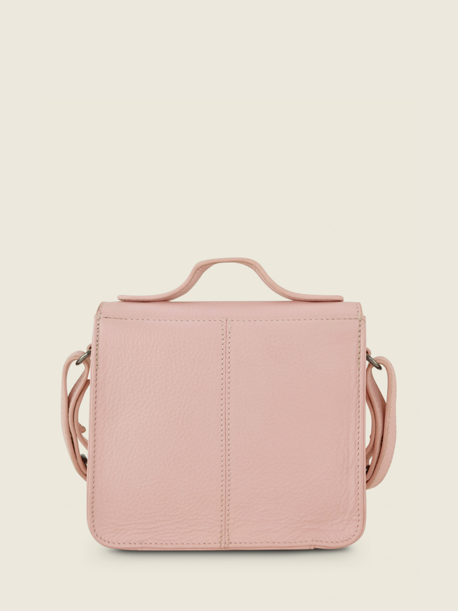 Pink leather messenger bag deals
