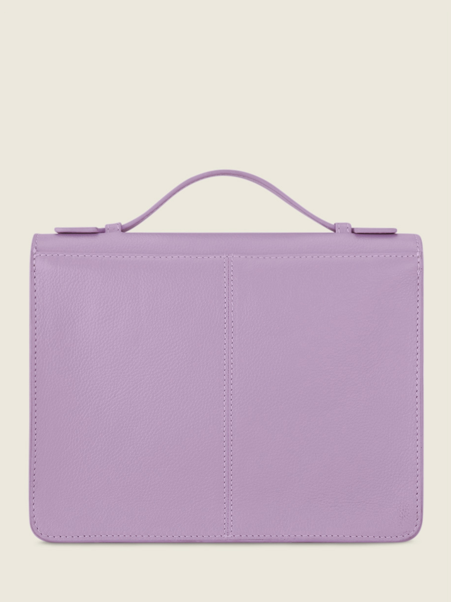 Light purple top clutch bag