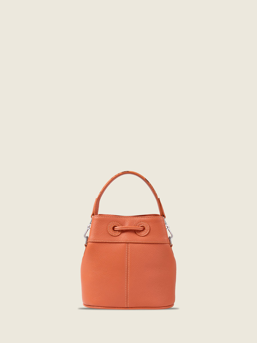 Small bucket amber python handbag Capucine XS Python - Amber inside view