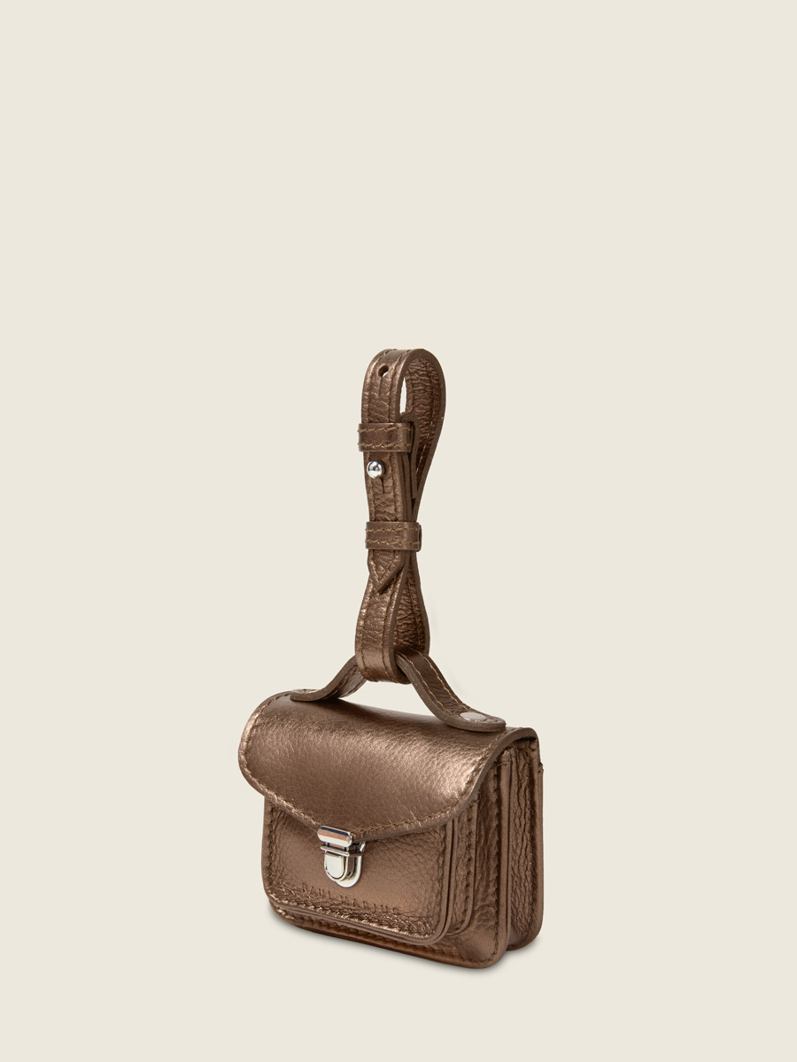 Copper Mademoiselle George Nano Bag Charm Wallet back view