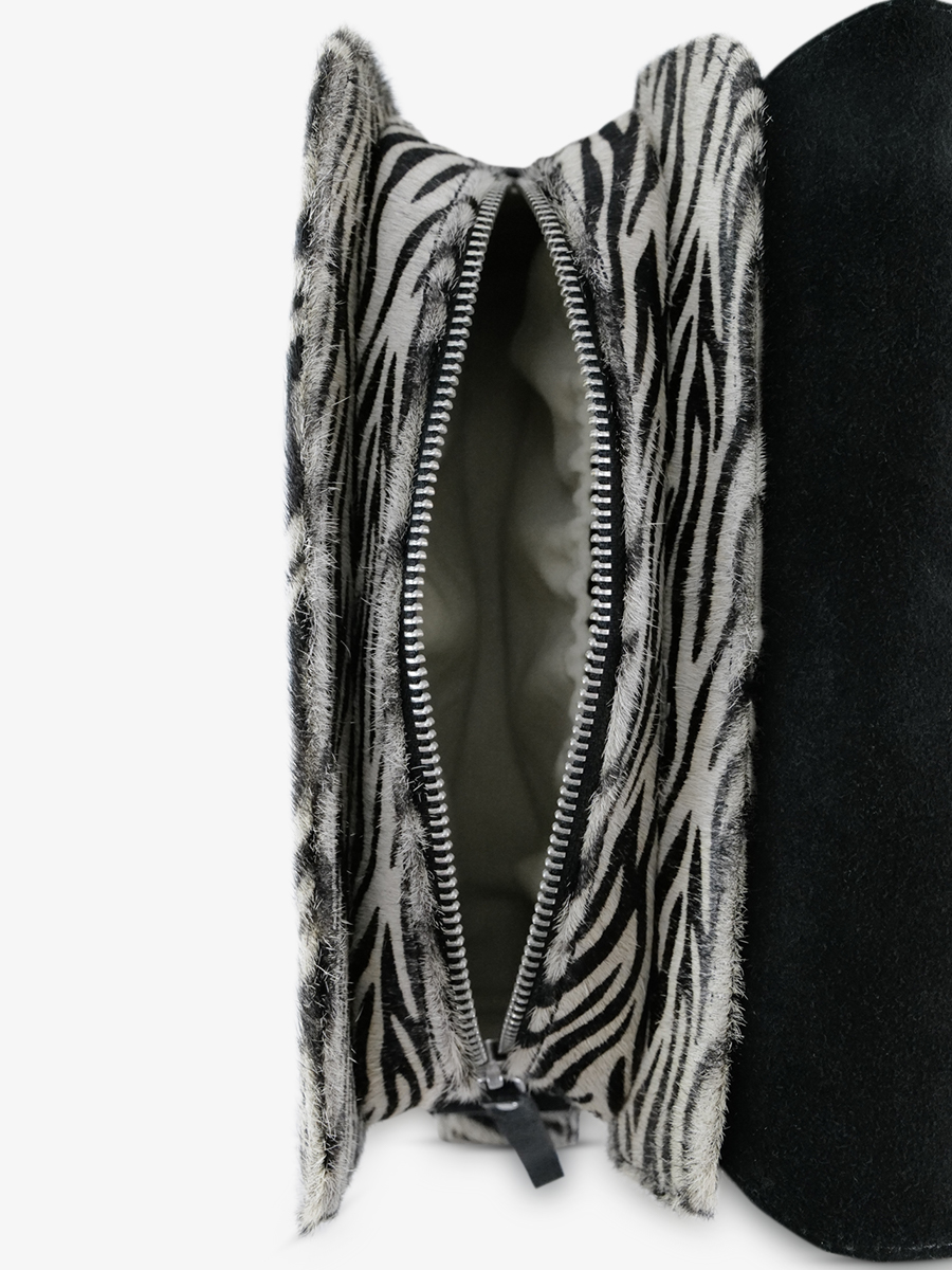Zebra Print Leather Baguette Bag for Women LeBaguette Safari PAUL MARIUS