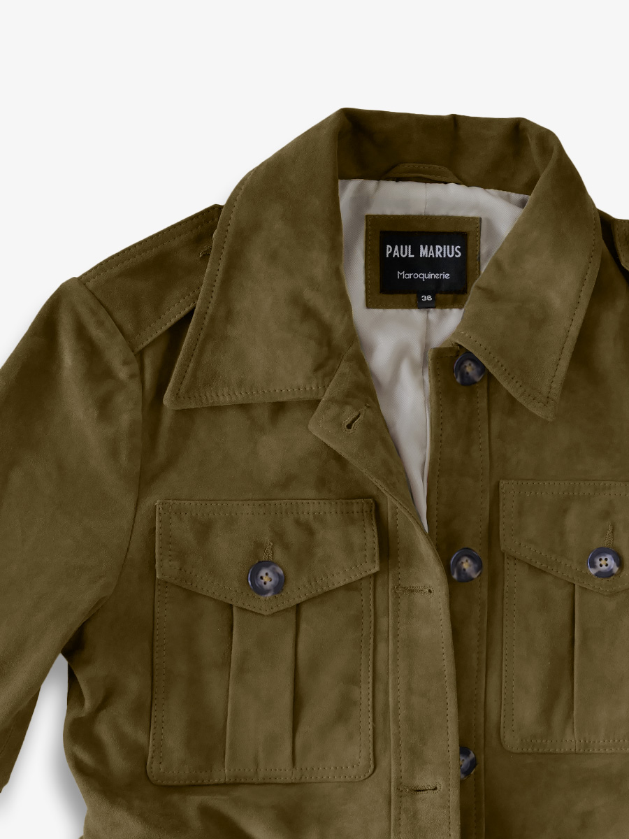 leather-safari-jacket-for-woman-matter-texture-picture-lasaharienne-rodeo-khaki-paul-marius 