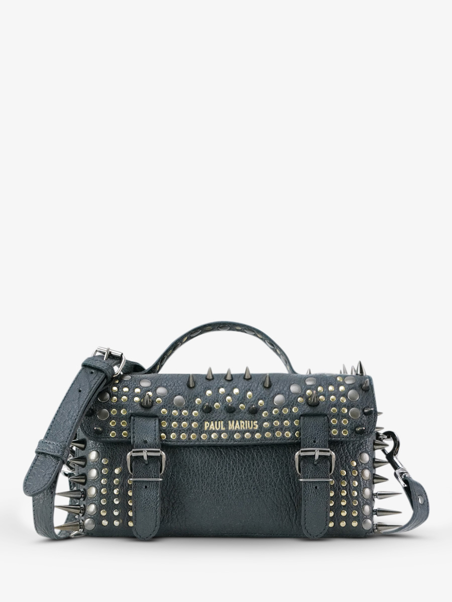 Black Leather Crossbody Bag for Women L Artisane dition Noire PAUL MARIUS