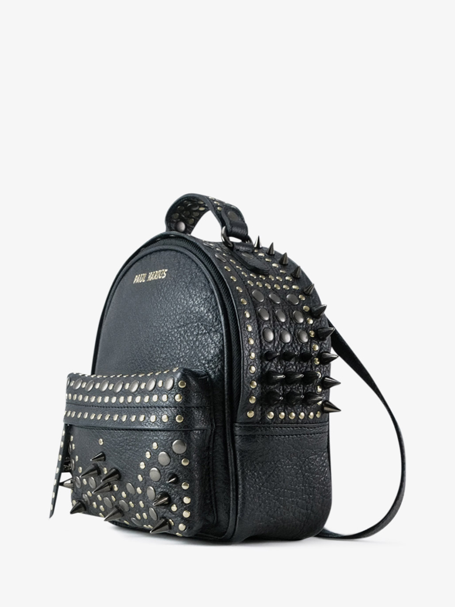leather-backpack-for-woman-black-side-view-picture-mini-intrepide-edition-noire-paul-marius-