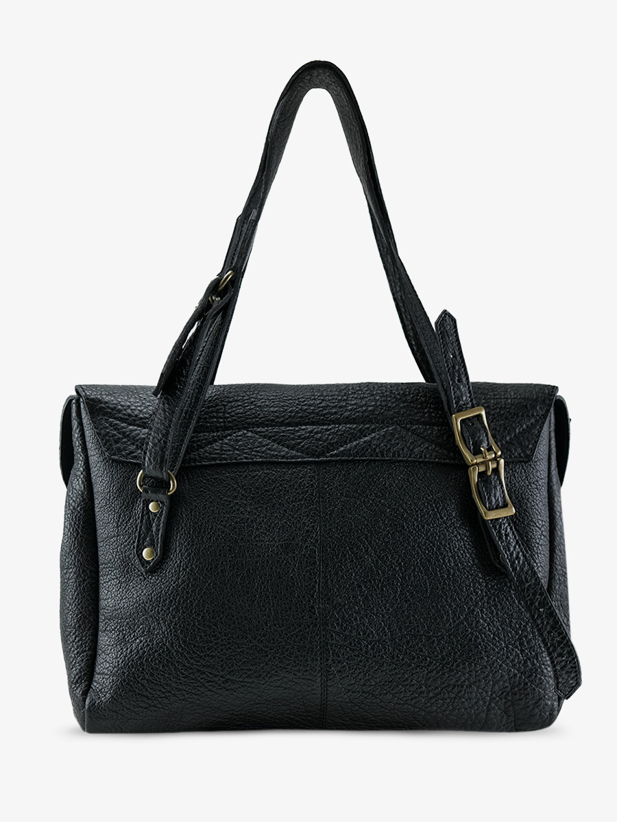 black-leather-shoulder-bag-rear-view-picture-lasophistiquee-m-edition-noire-paul-marius-3760125356341