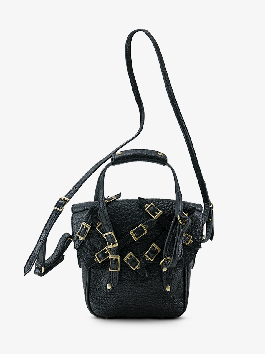 blakc-leather-shoulder-bag-front-view-picture-lasophistiquee-m-edition-noire-paul-marius-3760125356341