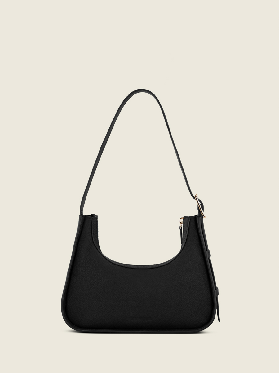 mini-baguette-bag-leather-victoire-xs-soft-black-front-view-w54xs-bm-b