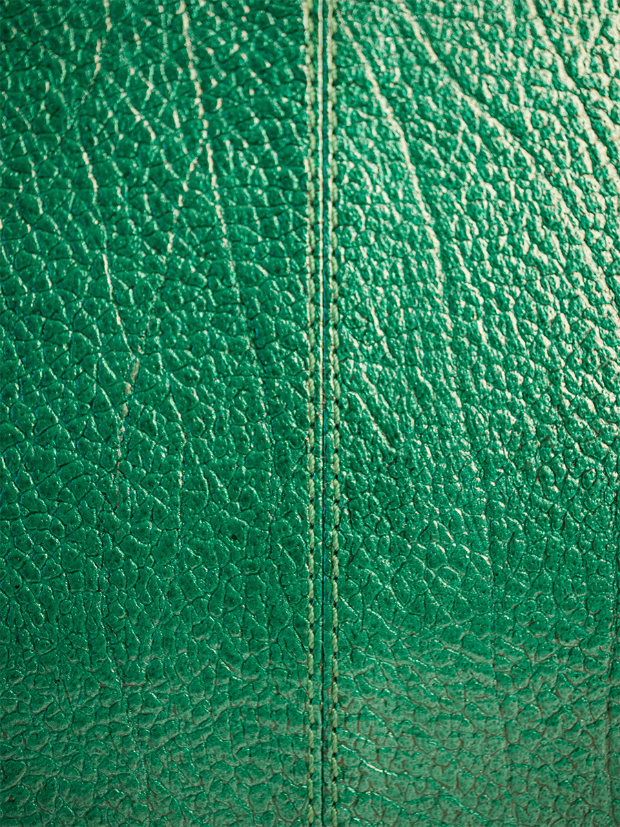 Blue leather wallet LePorte-cartes Gabin - Lagoon Star focus material photo