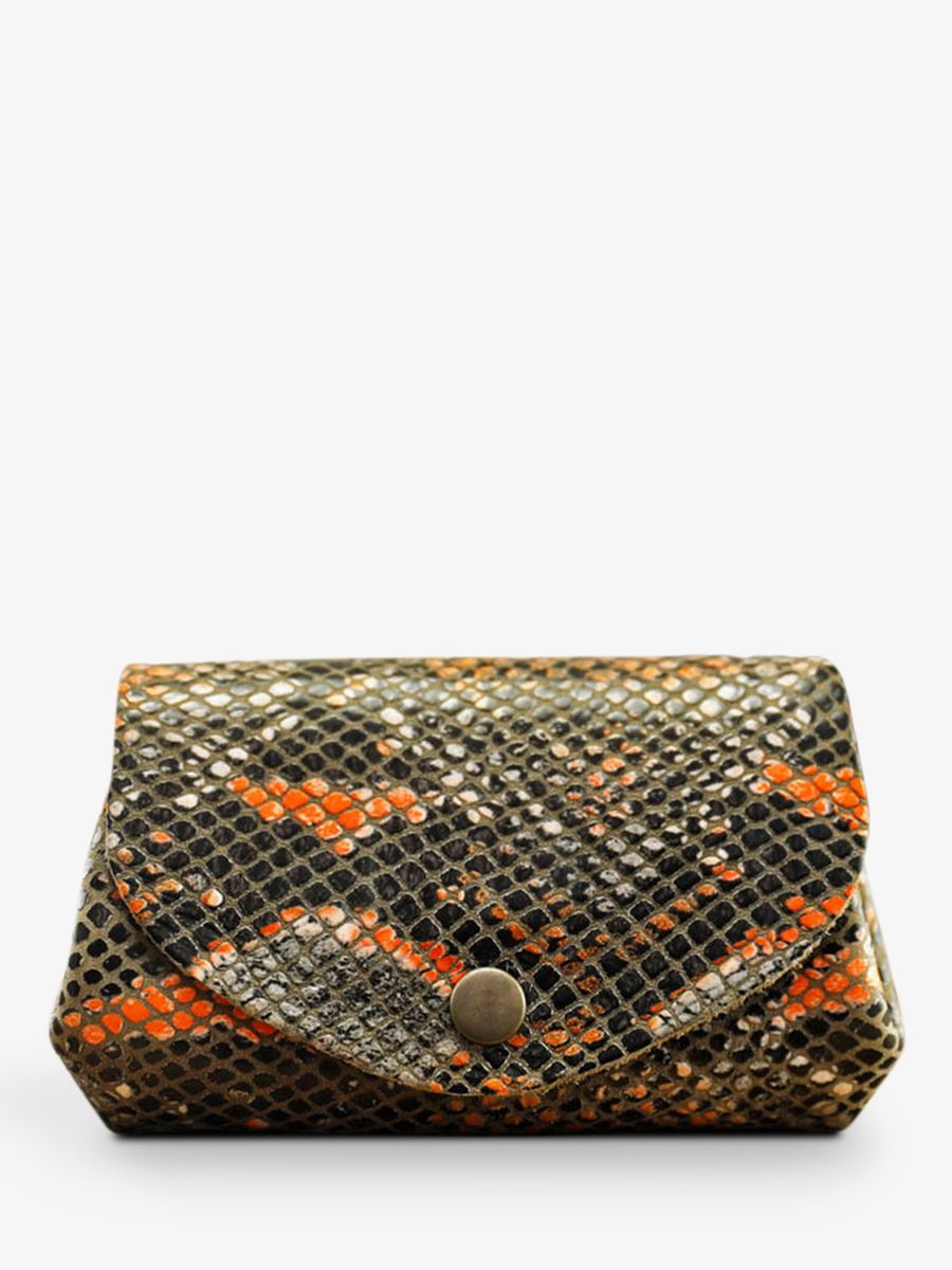 leather-purse-for-woman-orange-side-view-picture-legustave-python-orange-paul-marius-3760125337586